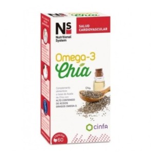 Ns omega 3 chia 60 capsulas             
